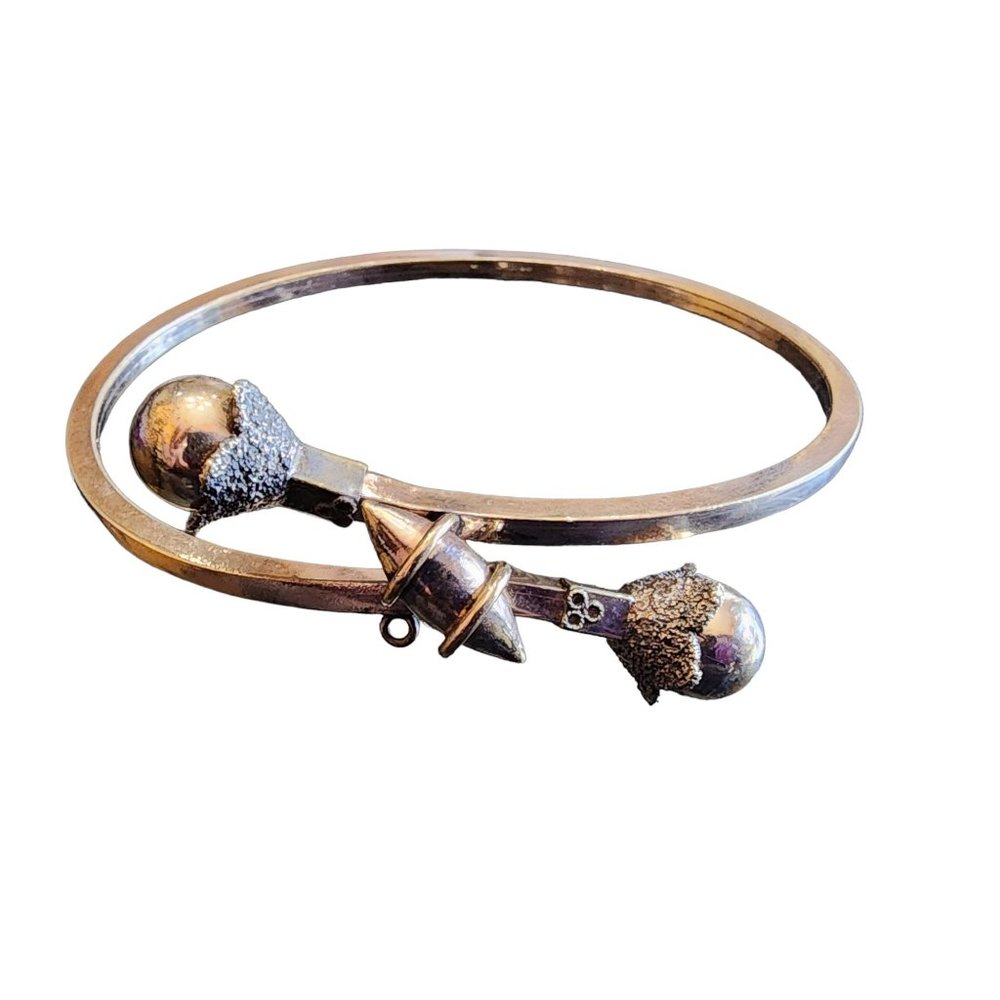 Victorian Gold Filled Etruscan Cross Over Bracelet (A1999)